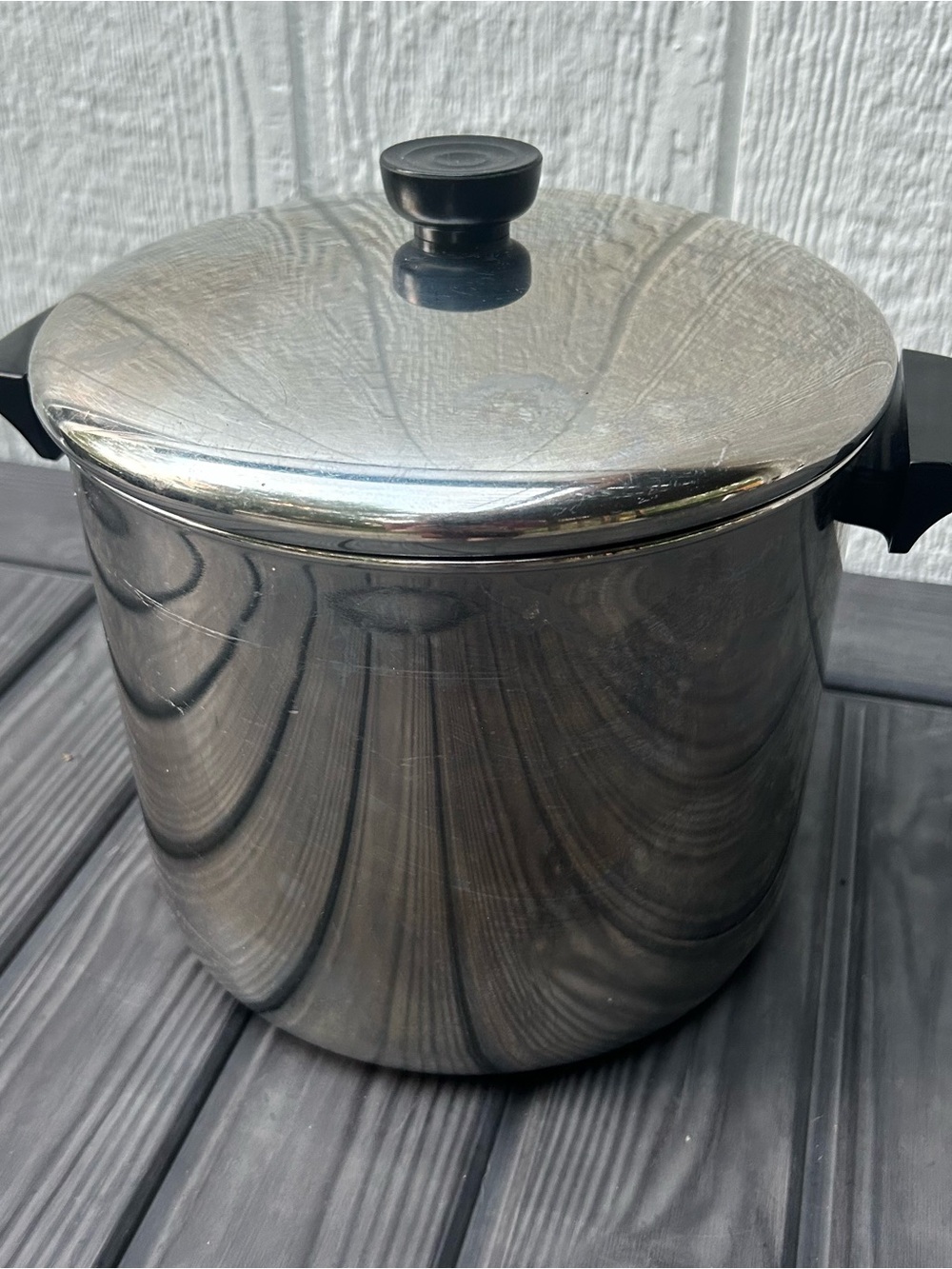 Revere Ware 8-Quart Stock Pot with Lid Stainless Steel Clinton USA